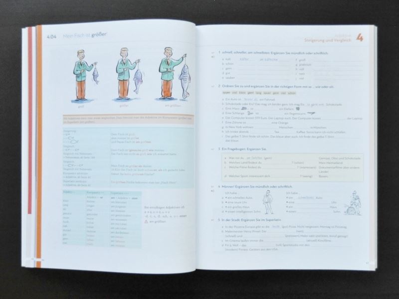 Weltドイツ語教室で使っているドイツ語教科書“Schritte GRAMMATIK”一冊の写真
